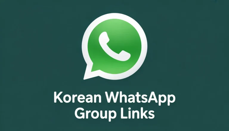 Korean WhatsApp Group Links