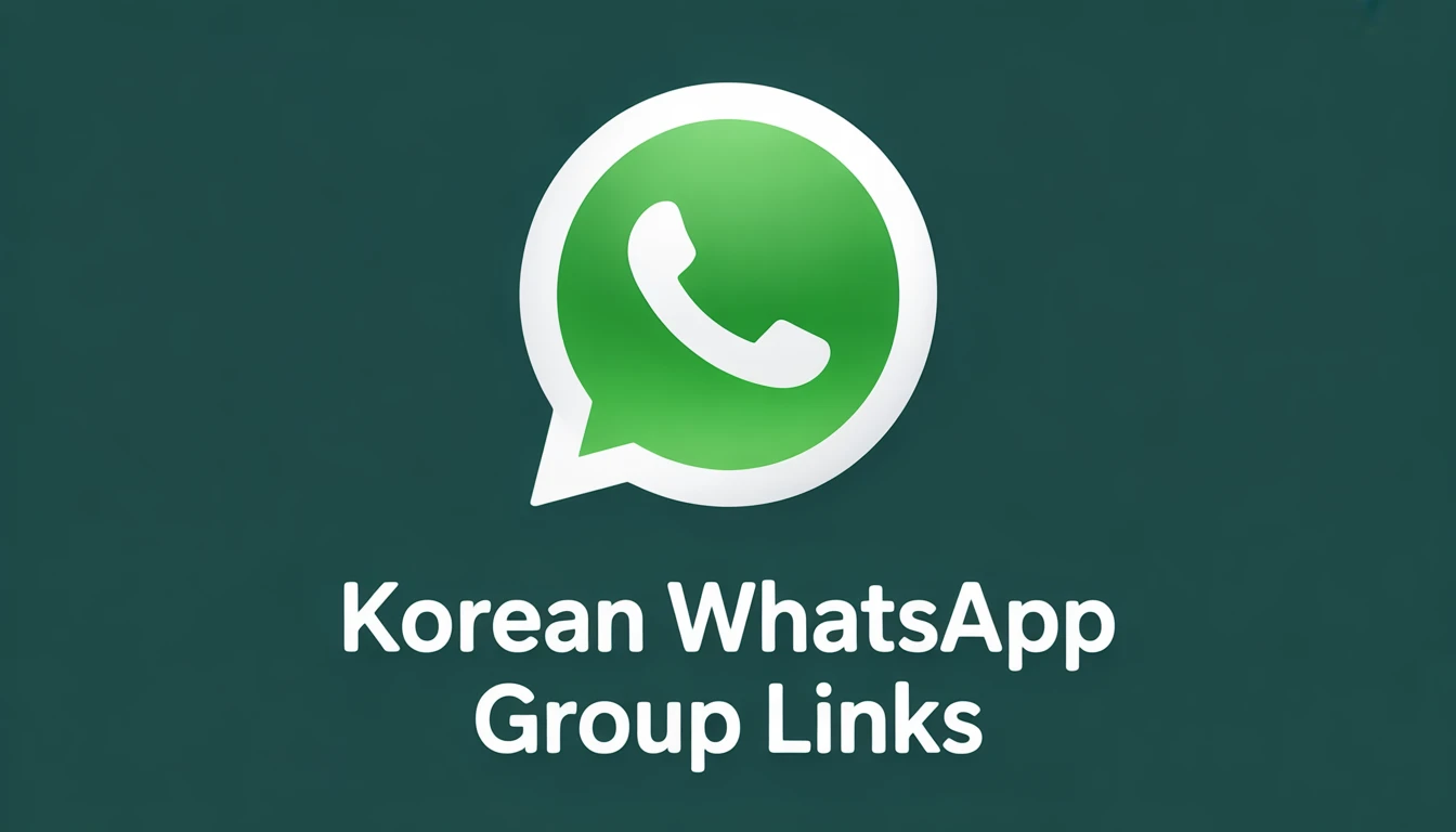 Korean WhatsApp Group Links